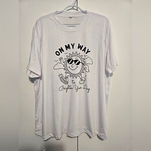 ❤️ Sunny‎ Day White Graphic Tee